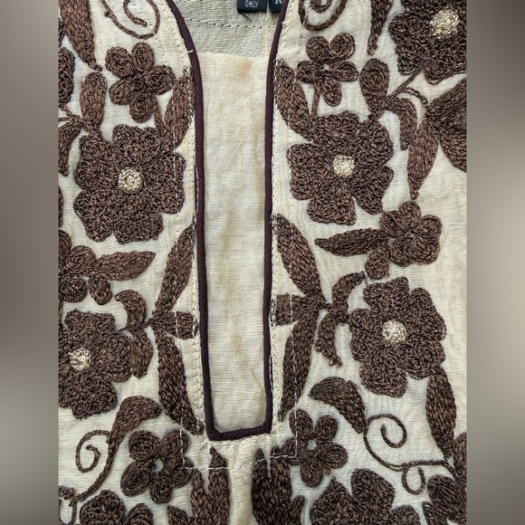 Women’s Indian embroidered lined short sleeve dress Size XXL - Picture 8 of 11